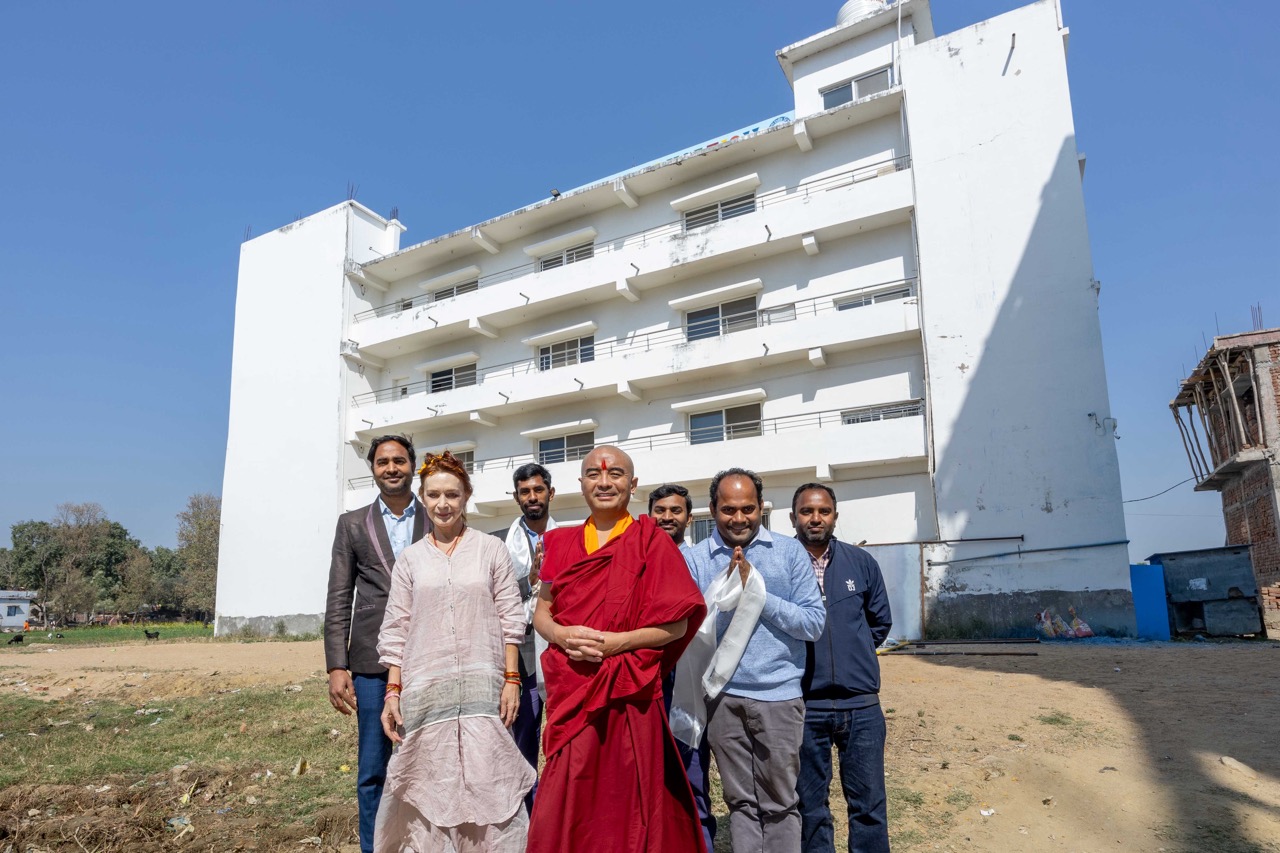 Mingyur Rinpoche teachings and blessings in 2025 at the new Shanti India School building